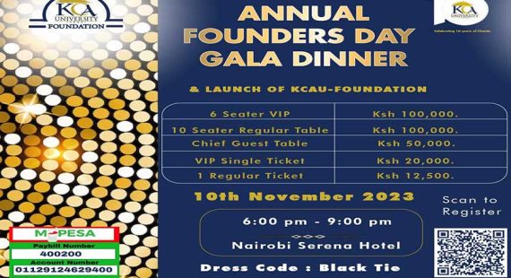 The Founders Day Gala Dinner