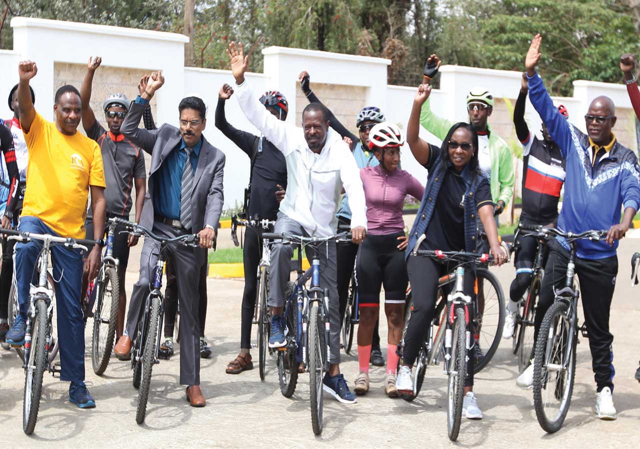 Pictcture-of-VC-and-DVCs-KCA-University-launches-cycling-tour
